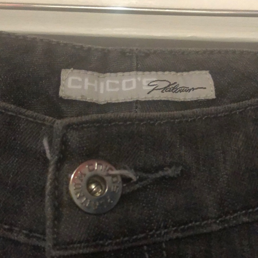 Gray denim jeans